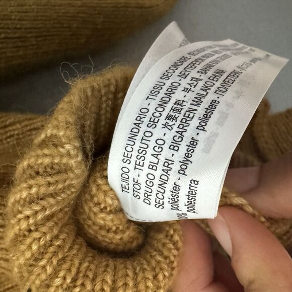 Zara Sweater Small Floral Peter Pan Collar Puff Sleeve Cottage Core Prairie Boho - Picture 6 of 11